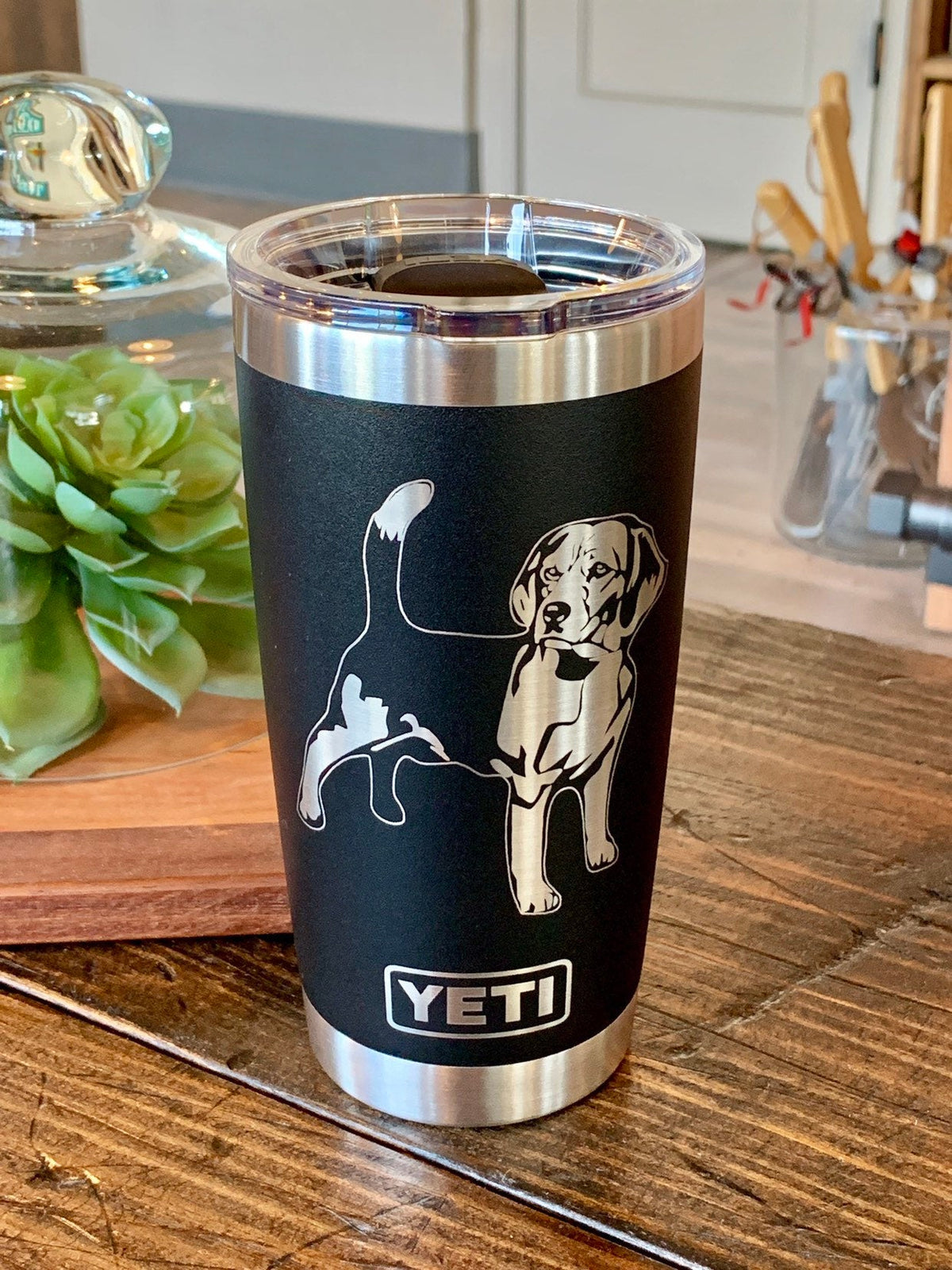 Laser Engraved Authentic YETI Rambler - BEAGLE - ImpressMeGifts