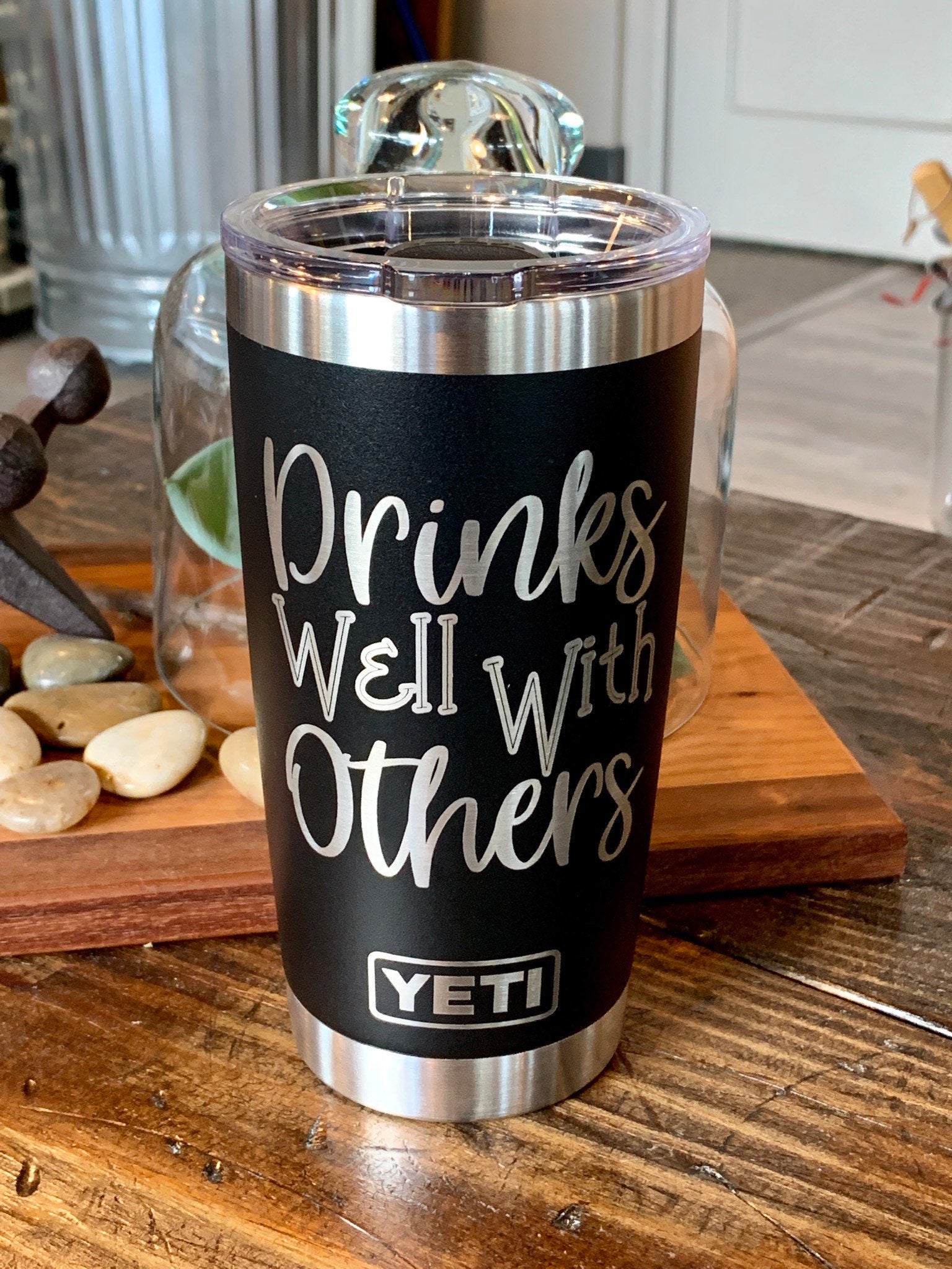 Laser Engraved Authentic YETI Rambler - BEST MOM EVER