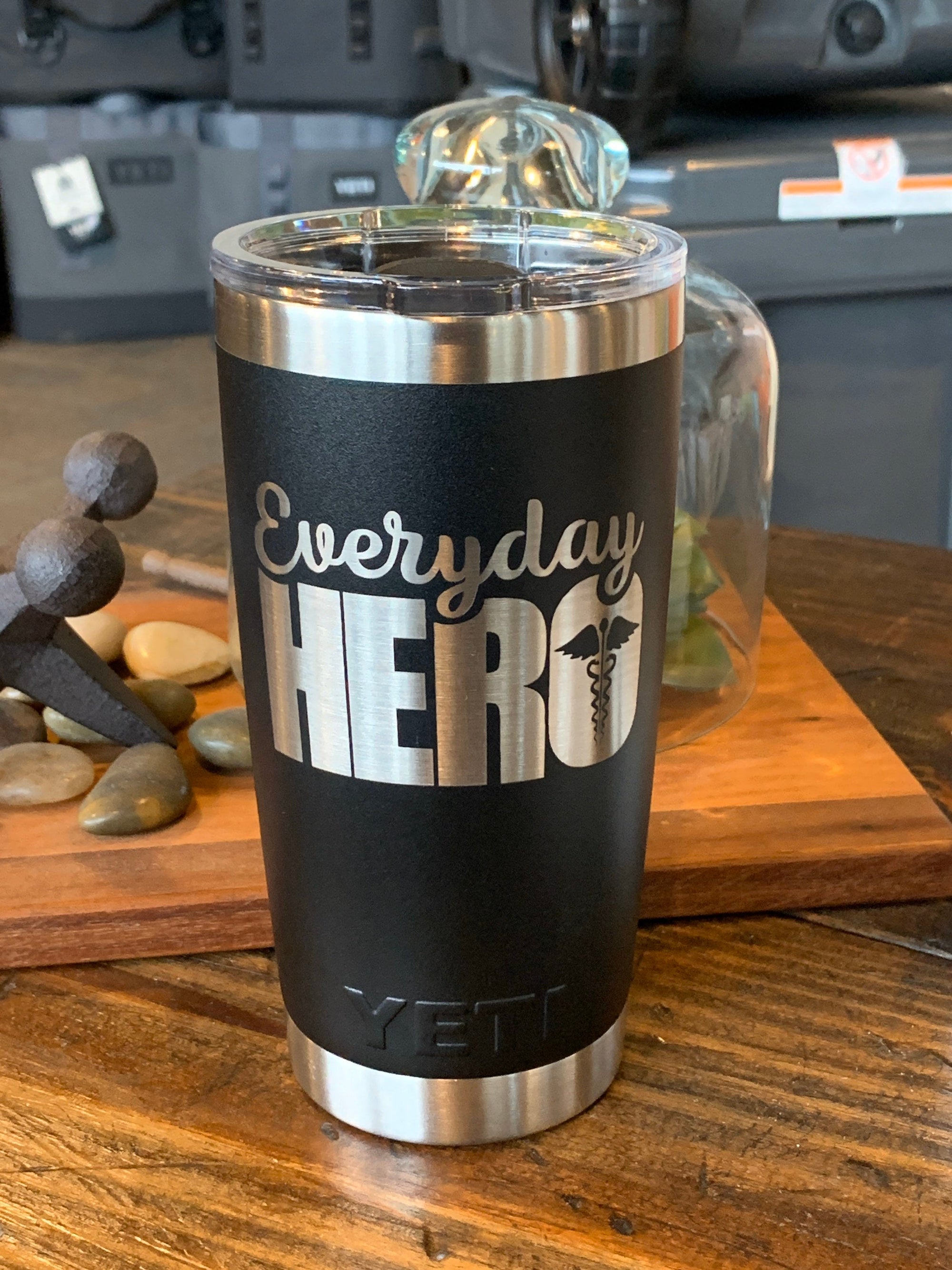 Custom Laser Engraved 46oz YETI Water Bottle with Chug Cap – Curated by  Kayla