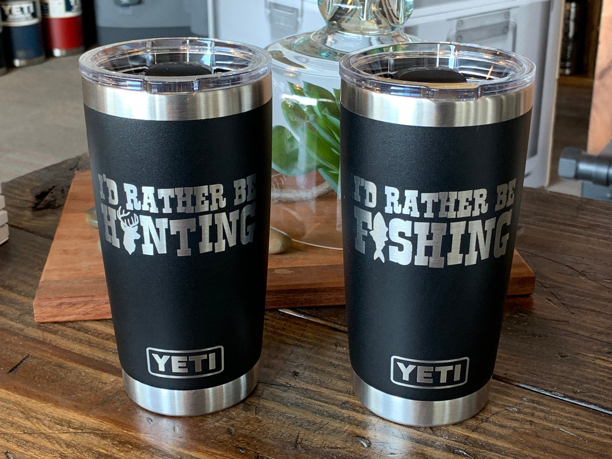 Yeti 20 oz Rambler Tumbler Laser I Drink and I Know Things - Small