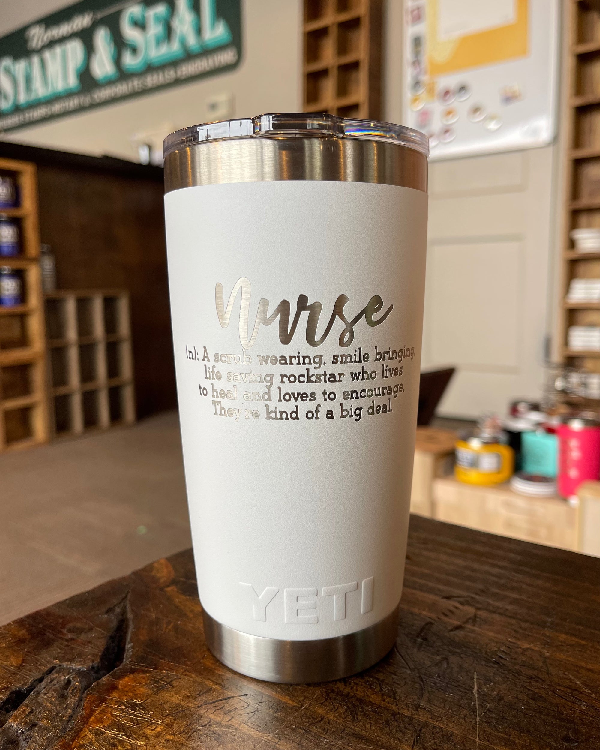 PERSONALIZED Authentic 30 oz Yeti Travel Mug - LASER ENGRAVED -  ImpressMeGifts