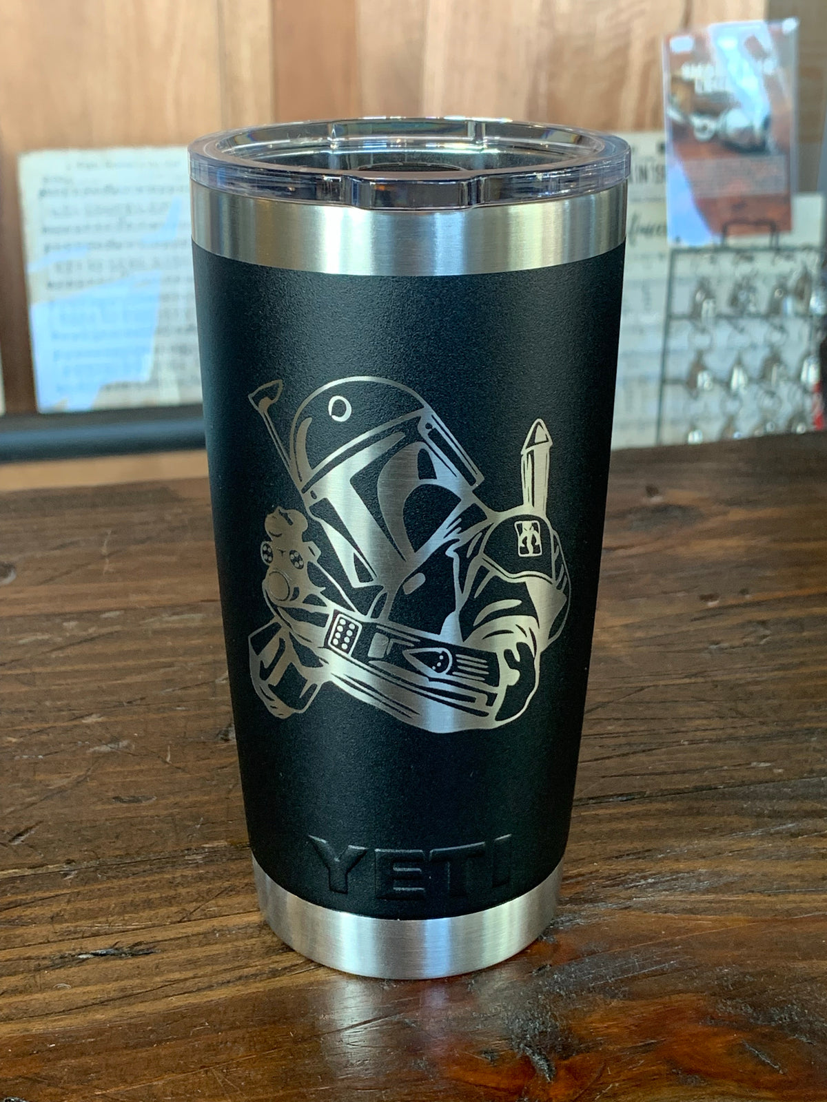 Laser Engraved Authentic YETI Rambler - LAKE BUM - ImpressMeGifts