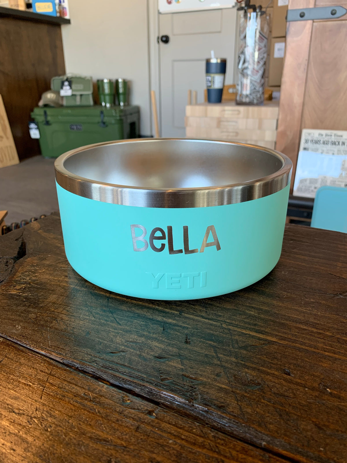 PERSONALIZED Authentic Boomer 4 DOG BOWL - LASER ENGRAVED