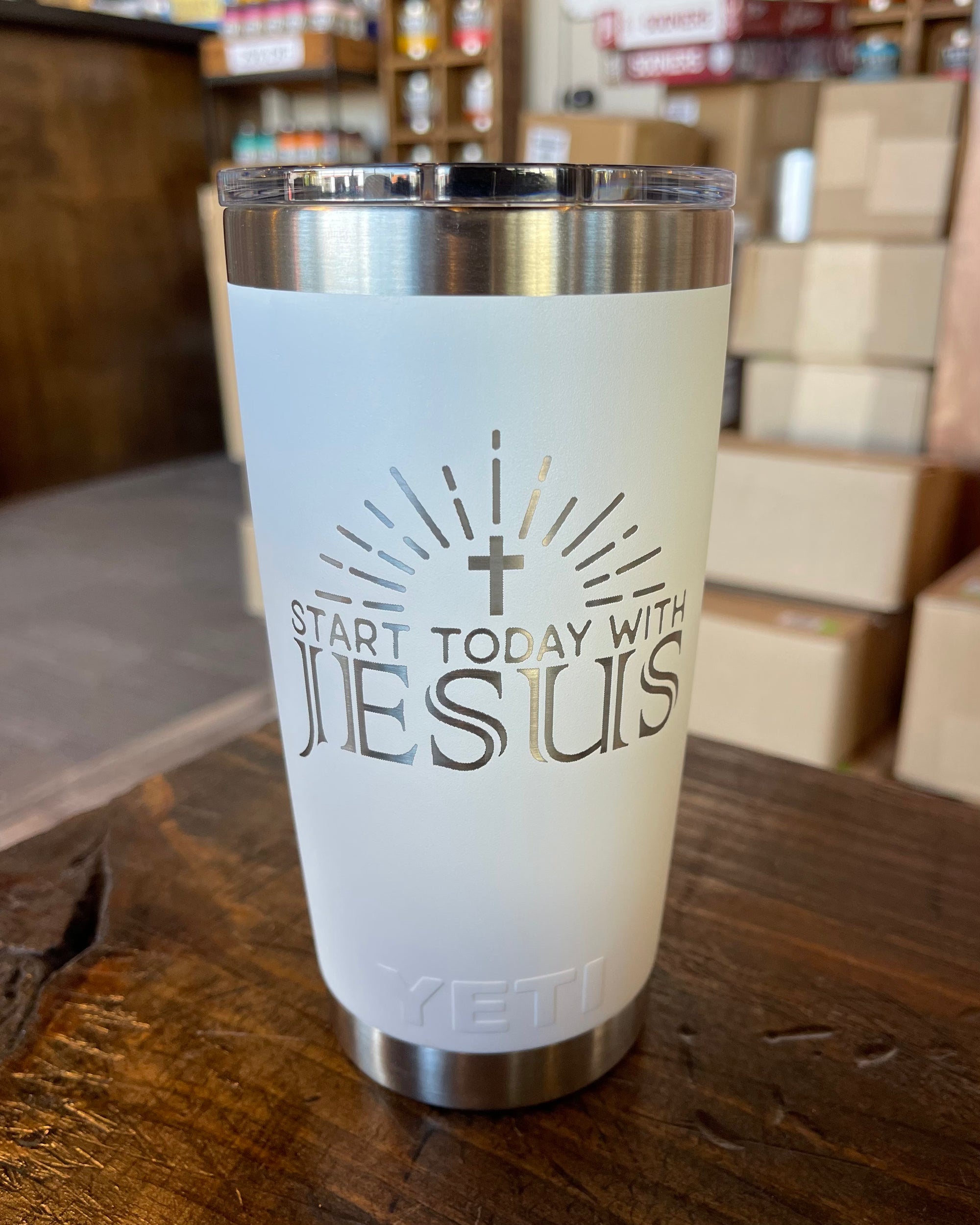 Laser Engraved Authentic YETI Rambler - LIFE is Better at the LAKE -  ImpressMeGifts