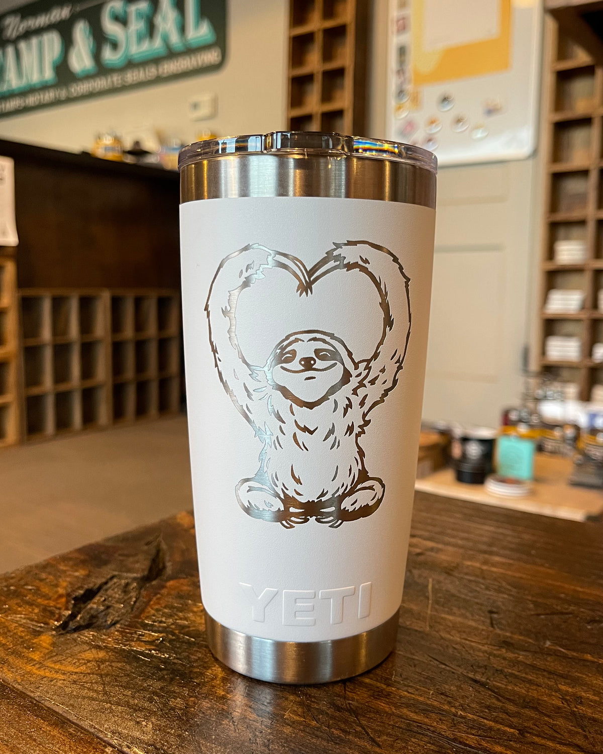 PERSONALIZED Authentic 30 oz Yeti Travel Mug - LASER ENGRAVED