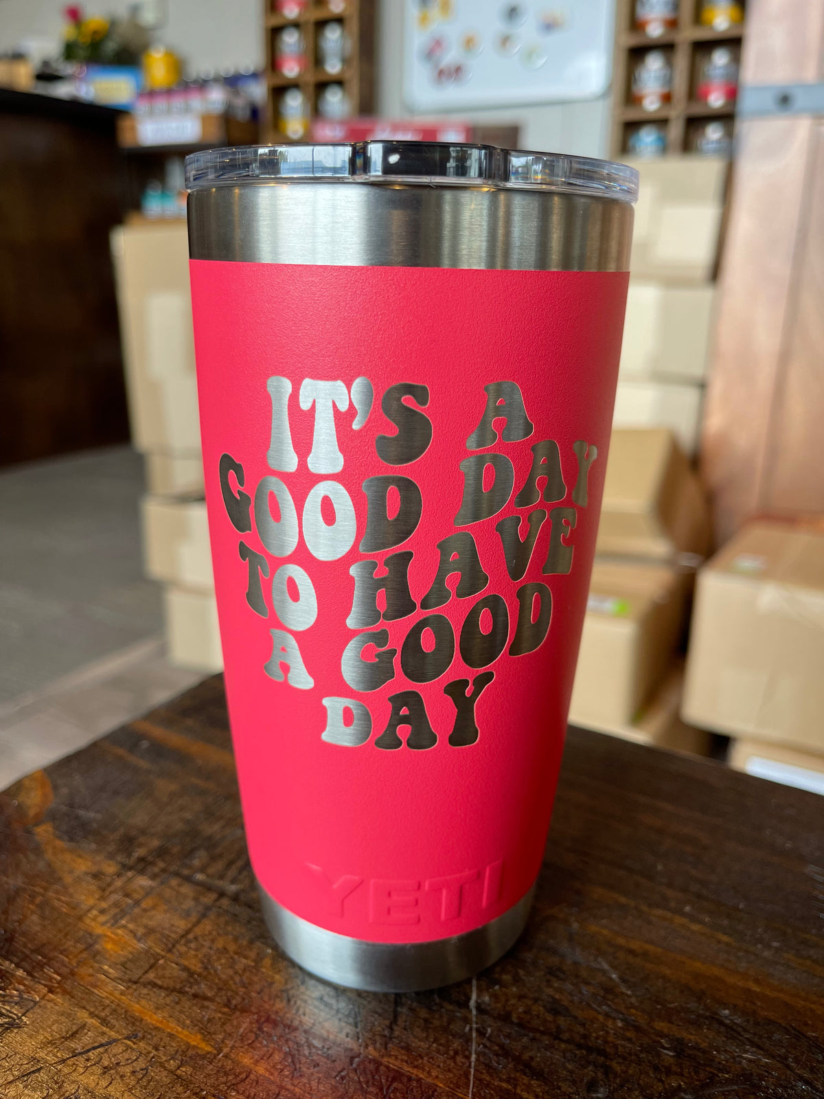 Laser Engraved Authentic YETI Rambler - LIFE is Better at the LAKE -  ImpressMeGifts