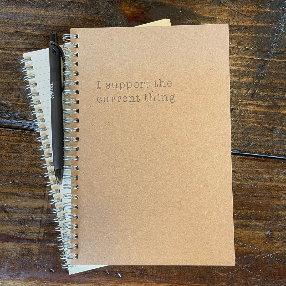 Spiral Notebook - Support The Current Thing