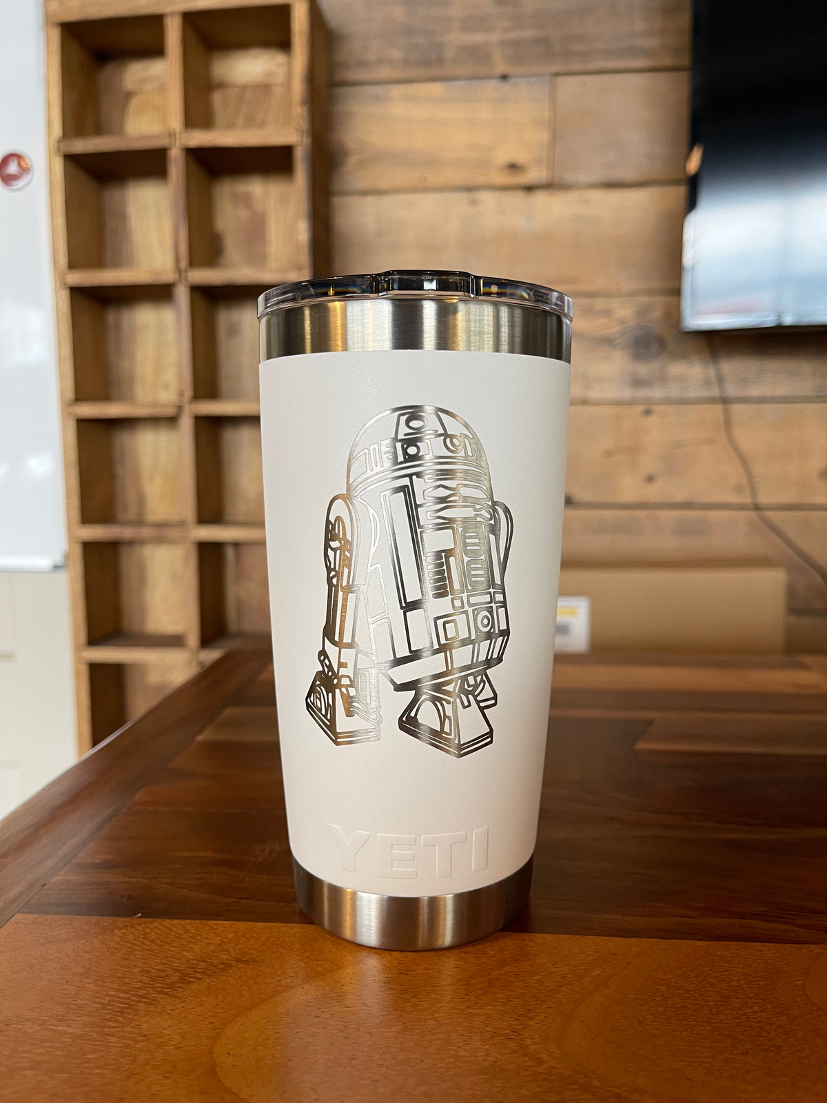 Laser Engraved Authentic YETI Rambler - R2D2