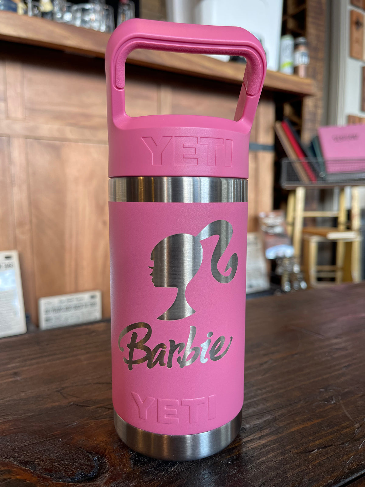 Laser Engraved Authentic Yeti 12oz Kids Bottle - BARBIE