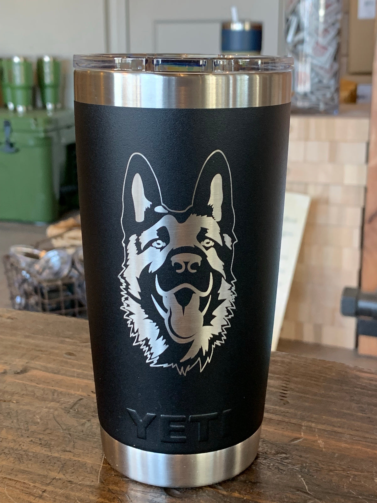 Laser Engraved Authentic YETI Rambler - GERMAN SHEPHERD - ImpressMeGifts