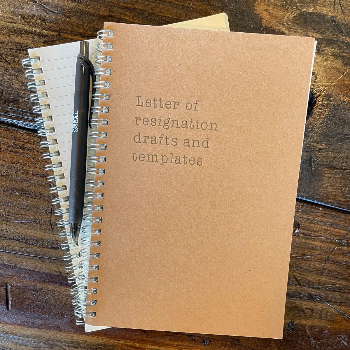 Spiral Notebook - Letter of Resignation Drafts and Templates - ImpressMeGifts
