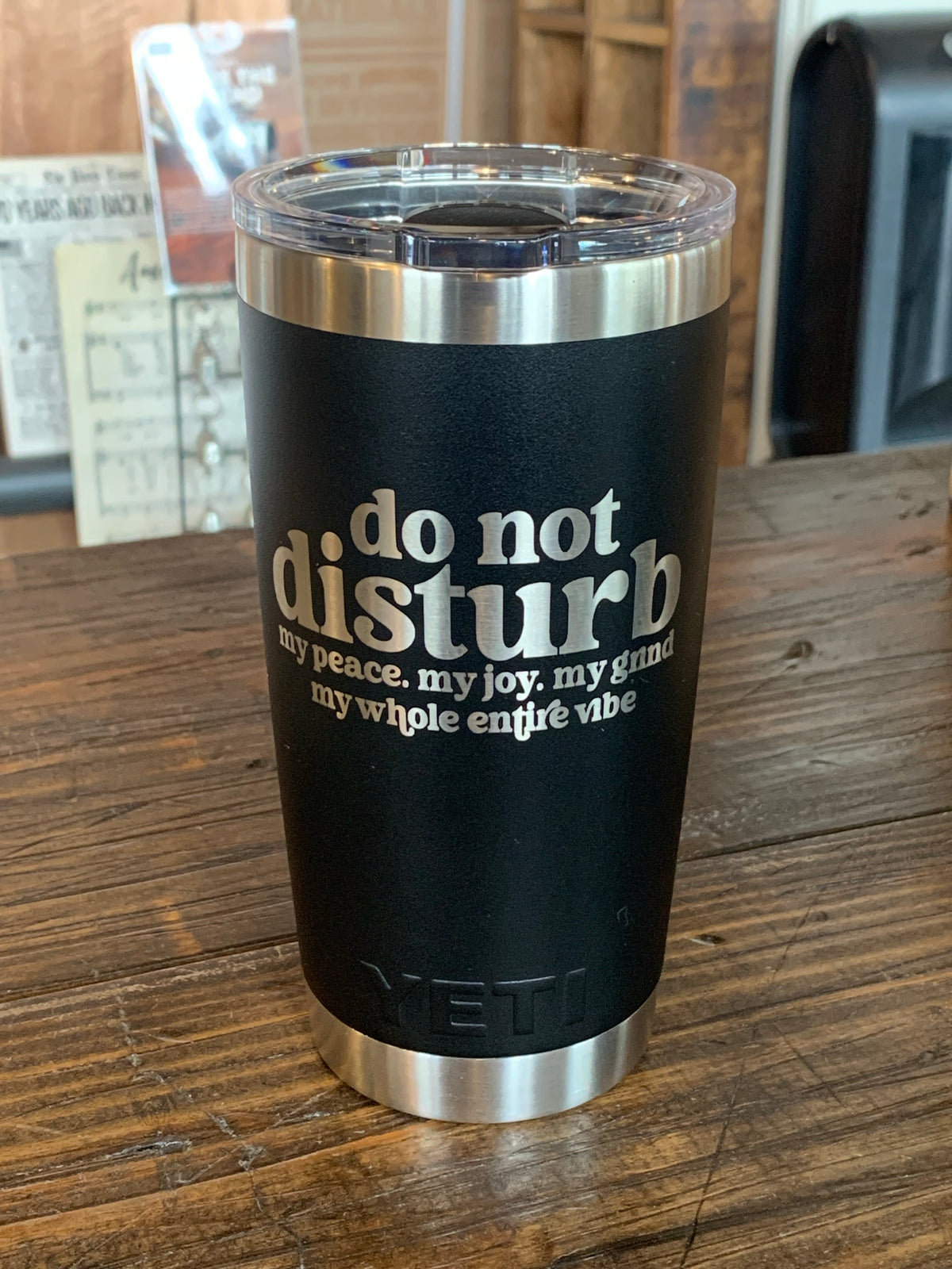 Laser Engraved Authentic YETI Rambler - DO NOT DISTURB - ImpressMeGifts