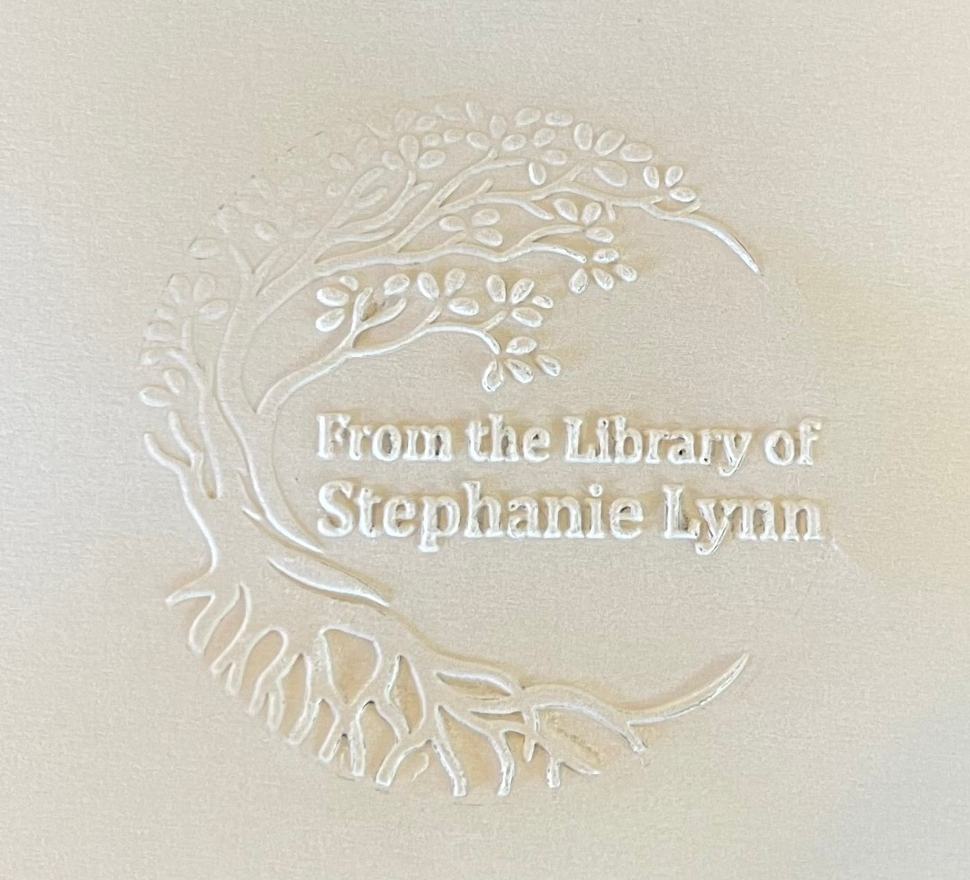 Embosser - 'From The Library of' Tree Design - ImpressMeGifts